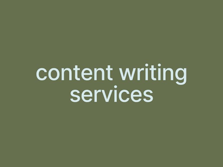 Cover image for Content Writing & Editing