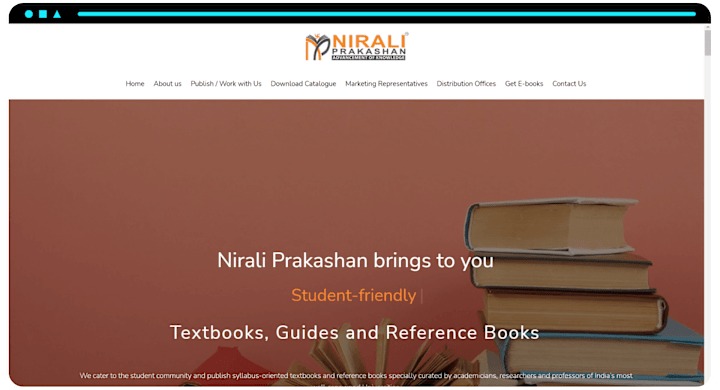 Cover image for Nirali Books Business WordPress Website