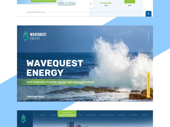 Cover image for WaveQuest Energy pitch deck