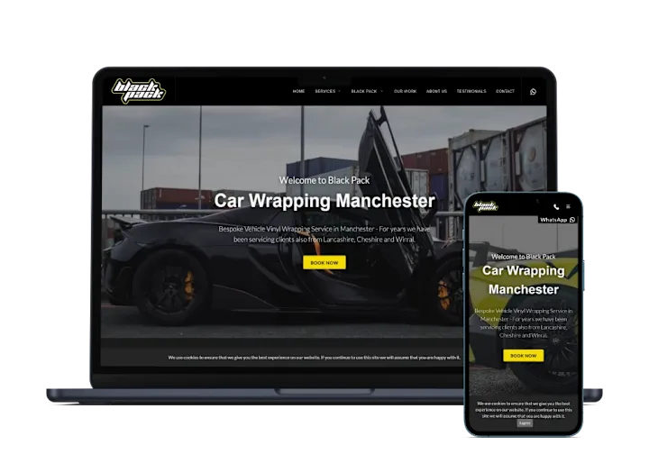 Cover image for Web Design and SEO for leading wrapping company in Manchester