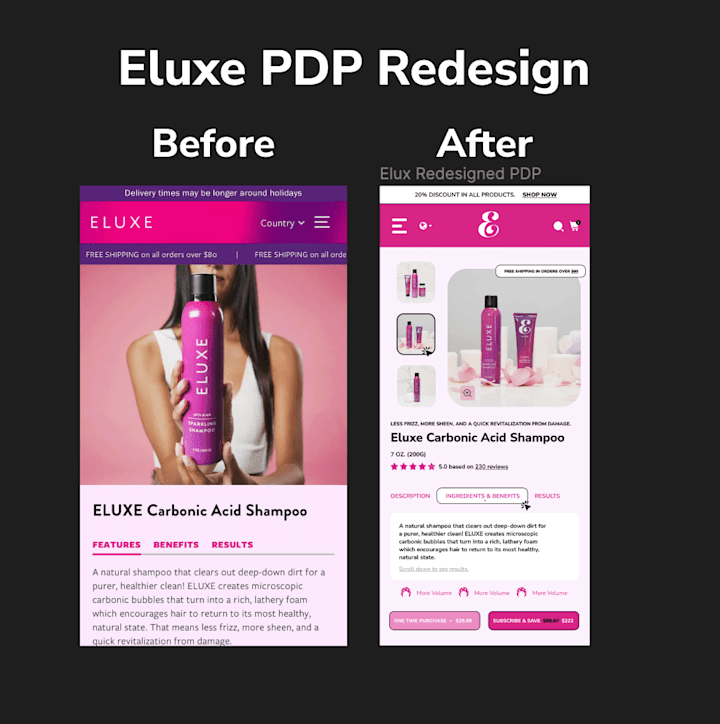 Cover image for Homepage and Product Page MockUps