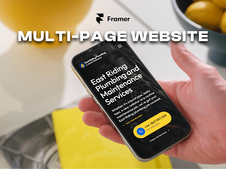 Cover image for 1-5 page Framer Website Development