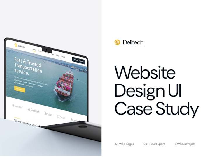 Cover image for Delitech - Website Design UI Case Study