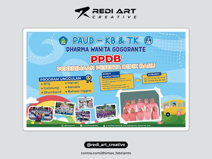 Cover image for Design Banner PPDB TK Dharma Wanita Gogorante