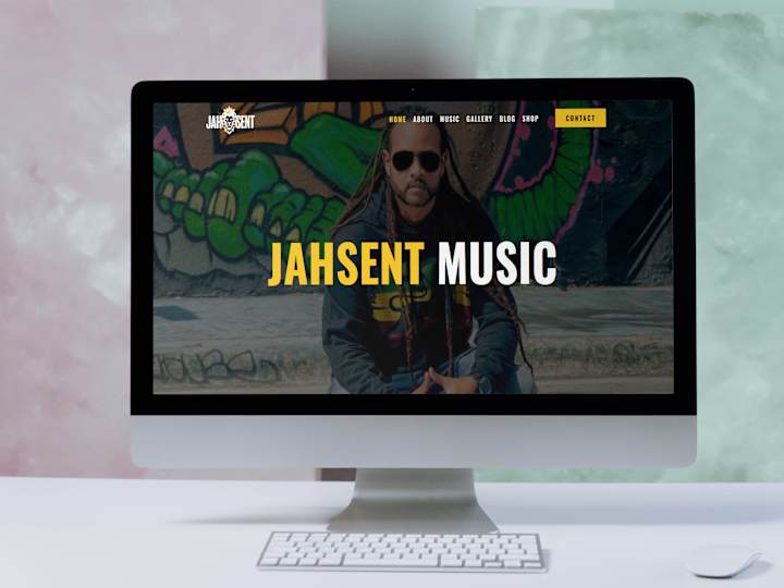 Cover image for Jahsent Music - Divi Website Design