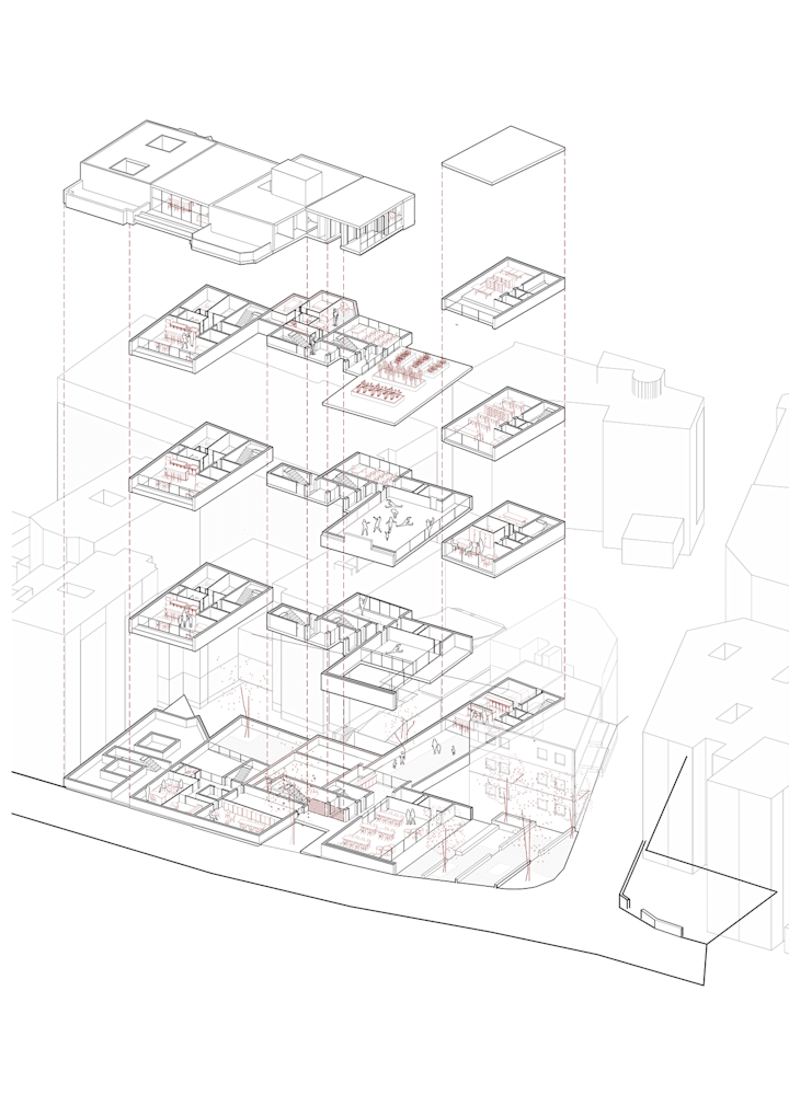 Cover image for Apoderament | Sta Coloma - Axonometric drawing diagram