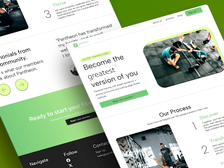 Cover image for Personal Training Company Website