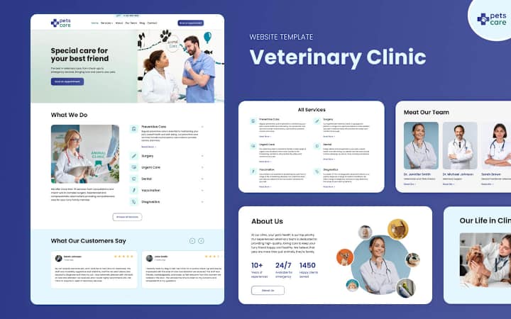 Cover image for Webflow - Veterinary Clinic Website