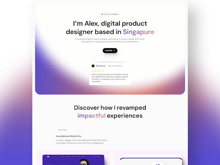 Cover image for Tenma - Portfolio Template