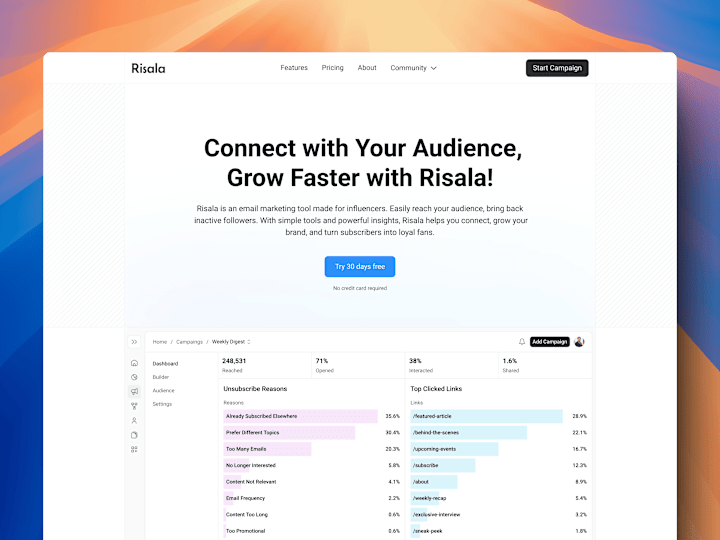 Cover image for Risala: Multi-page Framer Website