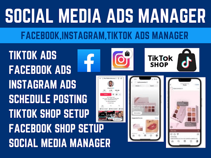Cover image for Facebook Ads | Social Media Ads management Tiktok Instagram Ads