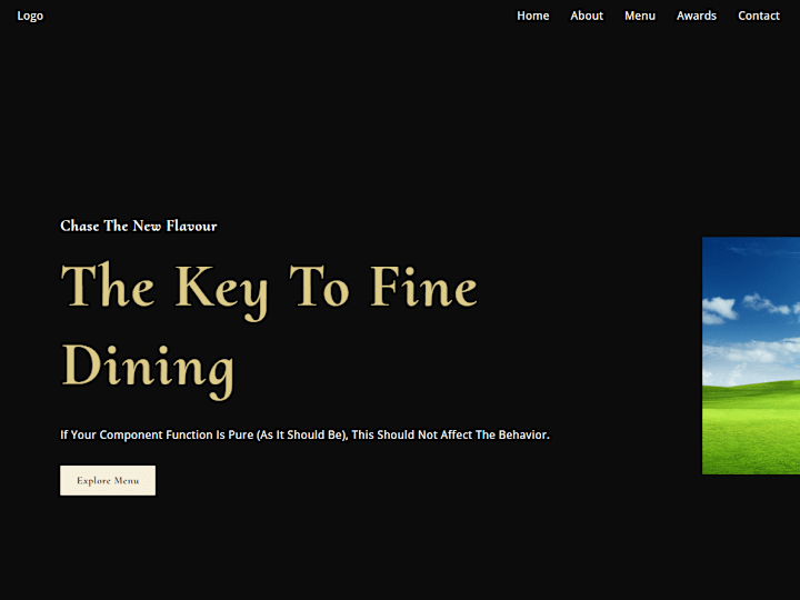 Cover image for Restaurant website