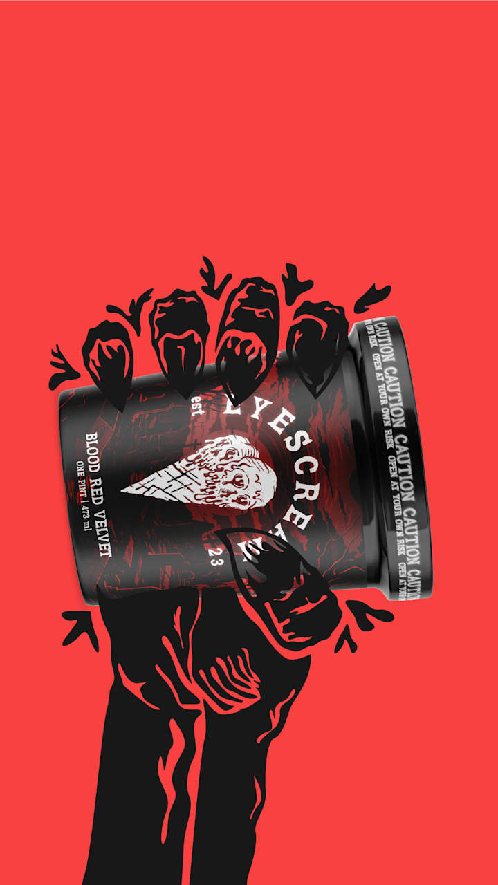 Cover image for Horror Ice cream Branding (EYESCREAM)