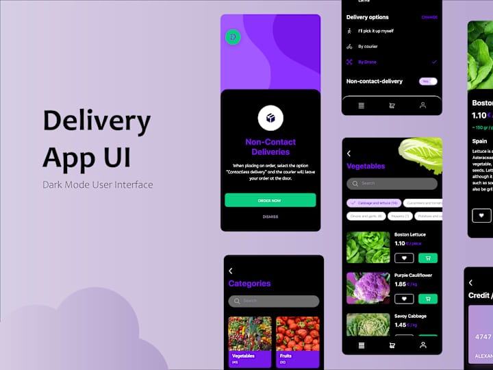 Cover image for Delivery App User Interface