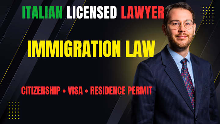 Cover image for Italian Immigration Lawyer help with citizenship, visa, permit 