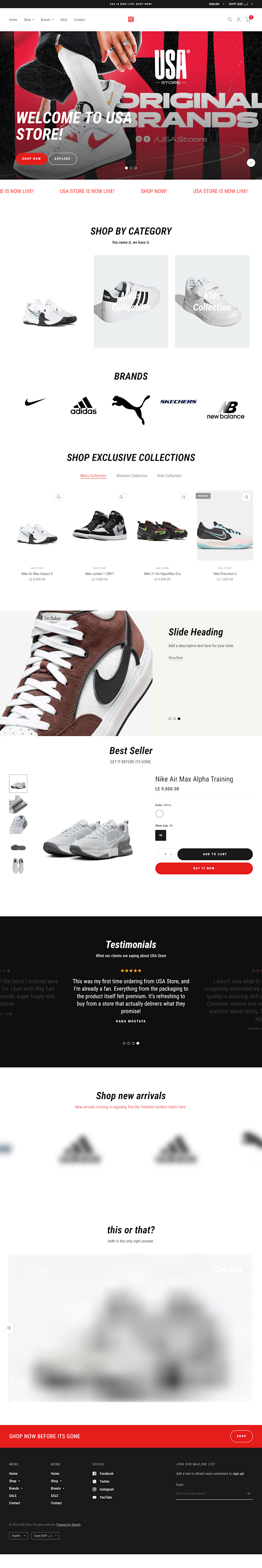 Cover image for USA STORE – Shopify E-commerce Development & Customization