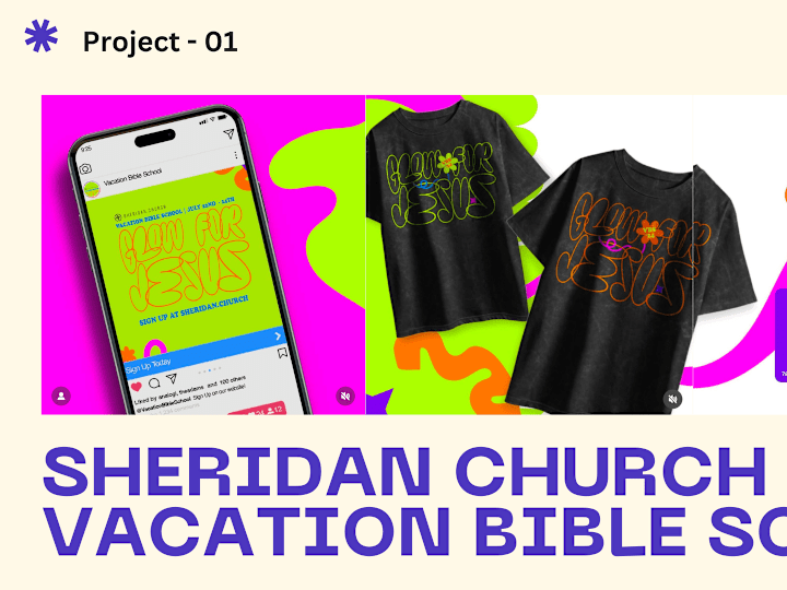 Cover image for Sheridan Church Event Branding + Merch Design