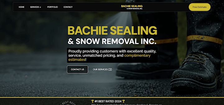 Cover image for Bachie Sealing & Snow Removal