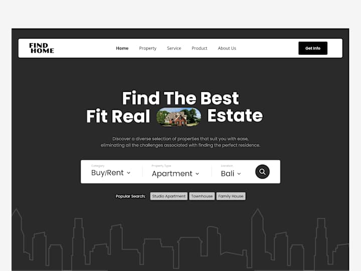 Cover image for Find Home - Hero Page