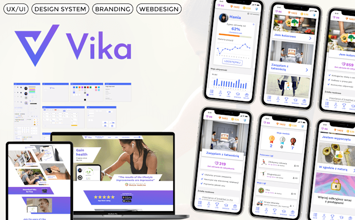 Cover image for Vika - UI & branding case study