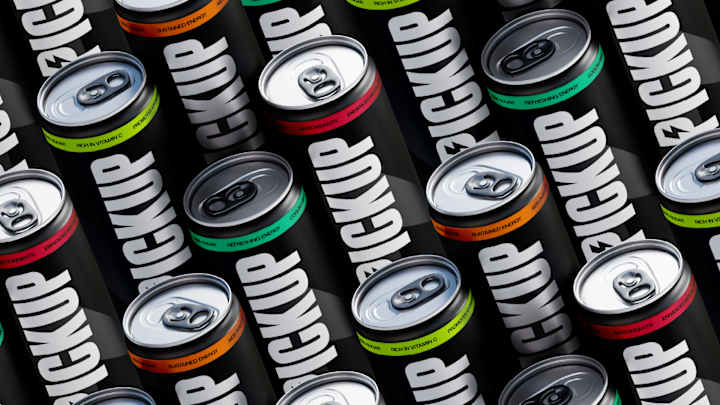 Cover image for Pickup - Energy Drink - Identity and Packaging Design
