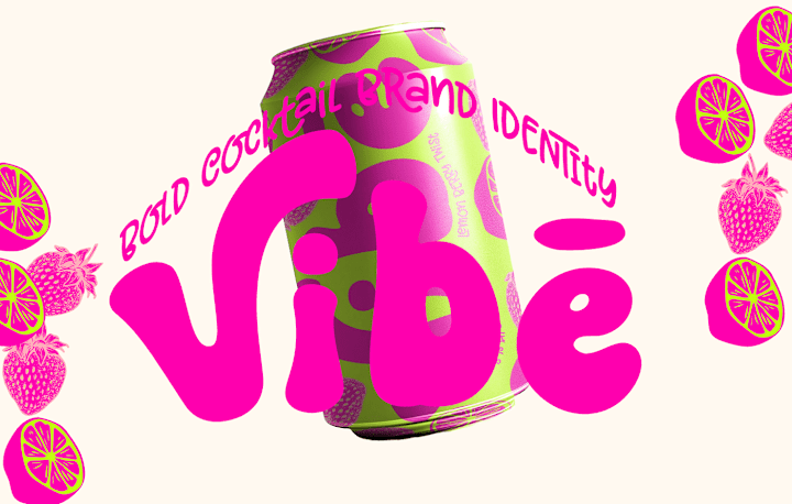 Cover image for VIBE — A Bold Canned Cocktail Brand Identity