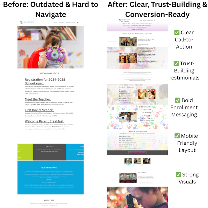 Cover image for Mini Website Audit for Local Preschool
