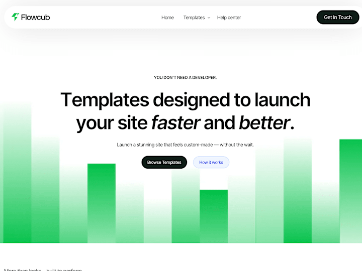 Cover image for Premium Template Development for Flowcub.com