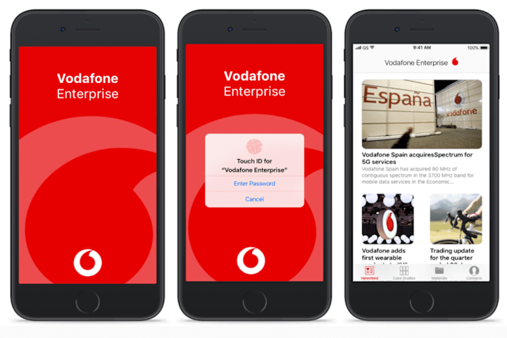 Cover image for Internal app - Vodafone