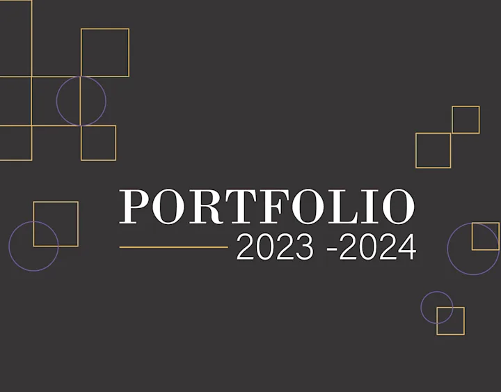 Cover image for Portfolio 2023 -2024
