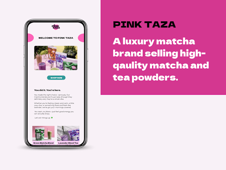 Cover image for Crafted Email Strategy for Pink Taza