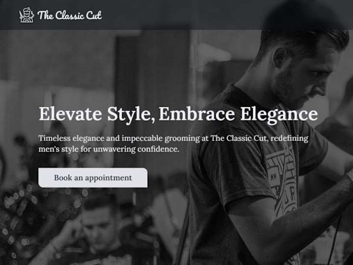Cover image for Classic-Cut Landing Page