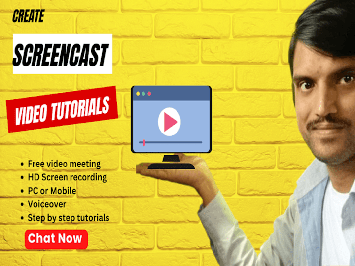 Cover image for You will get screencast tutorial video for your website and app
