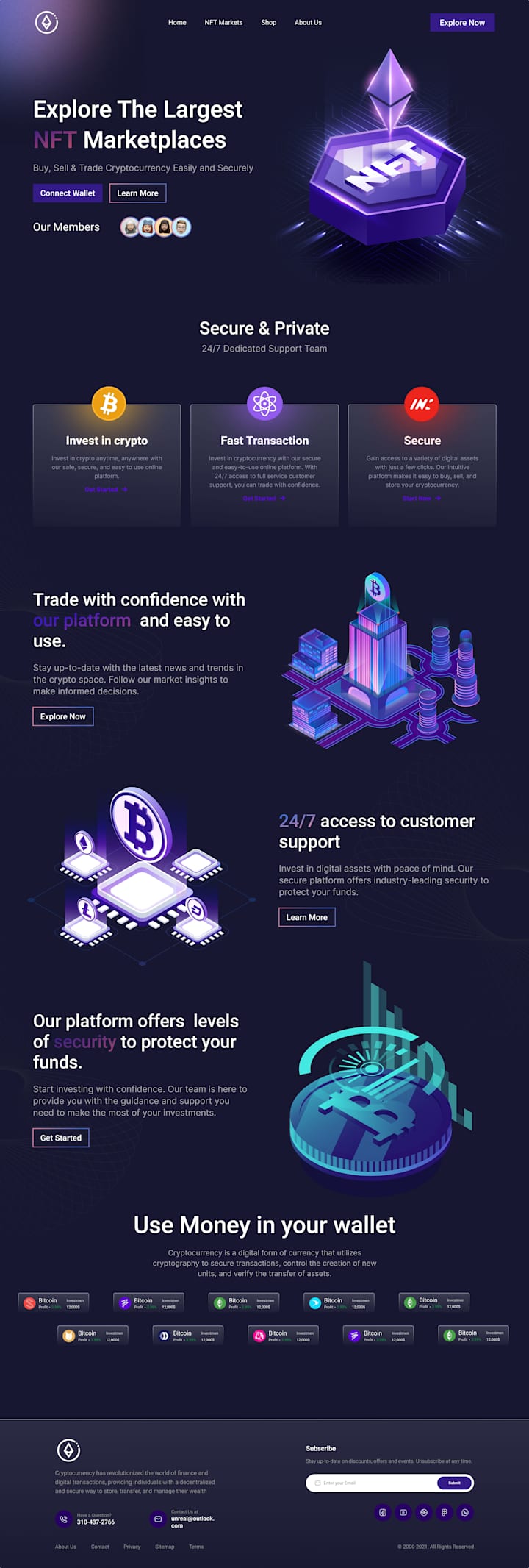 Cover image for CRYPTO / NFT MARKET PLACE