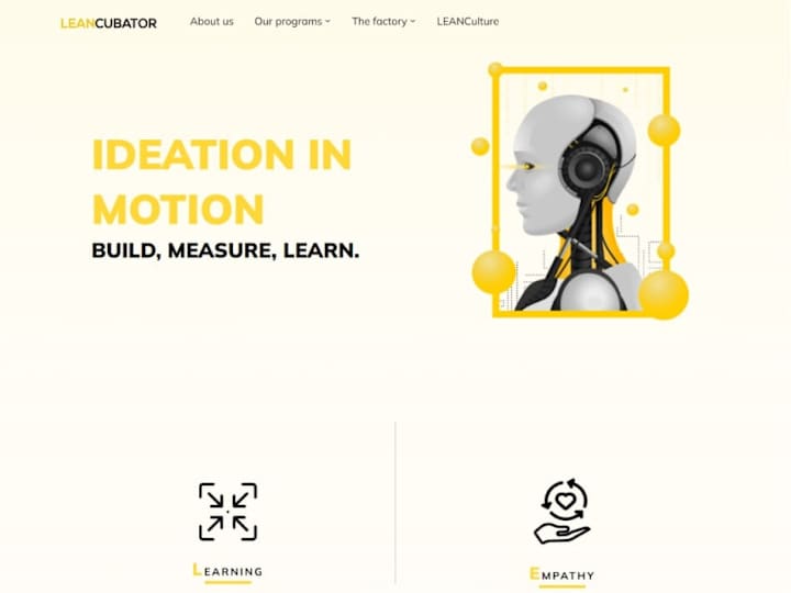 Cover image for leancubator website