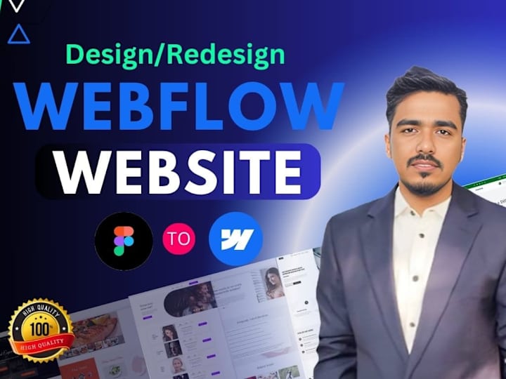 Cover image for I will design, customize, or fix your Webflow website