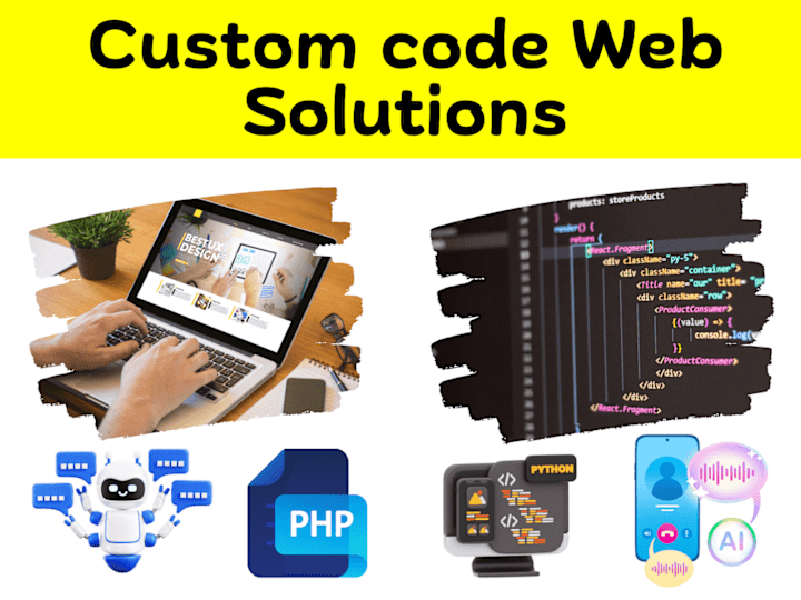 Cover image for Custom web solutions with code