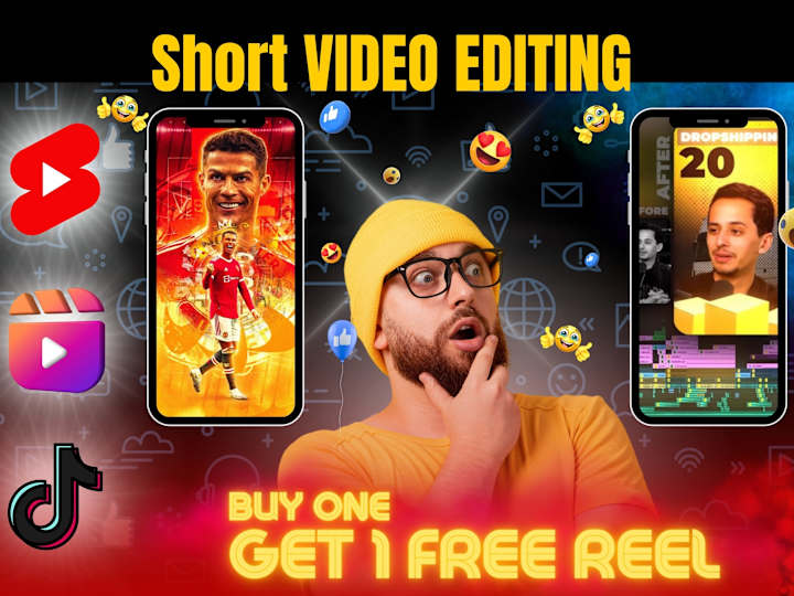 Cover image for I will turn your short boring videos into engaging videos