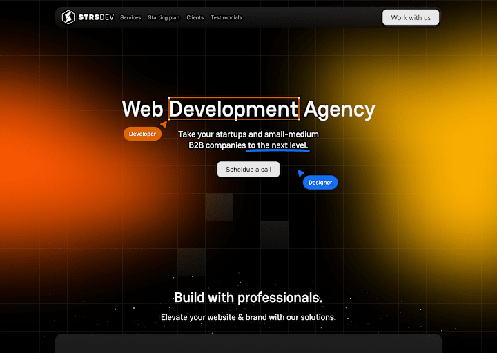 Cover image for STRS Dev landing page redesign