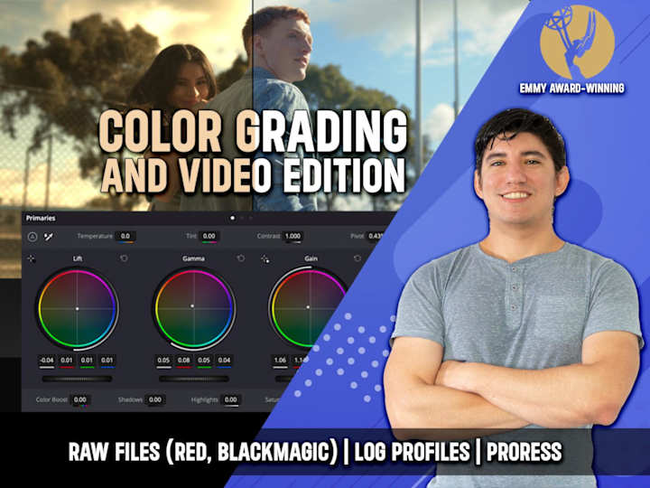 Cover image for Professional video editing and Color Grading