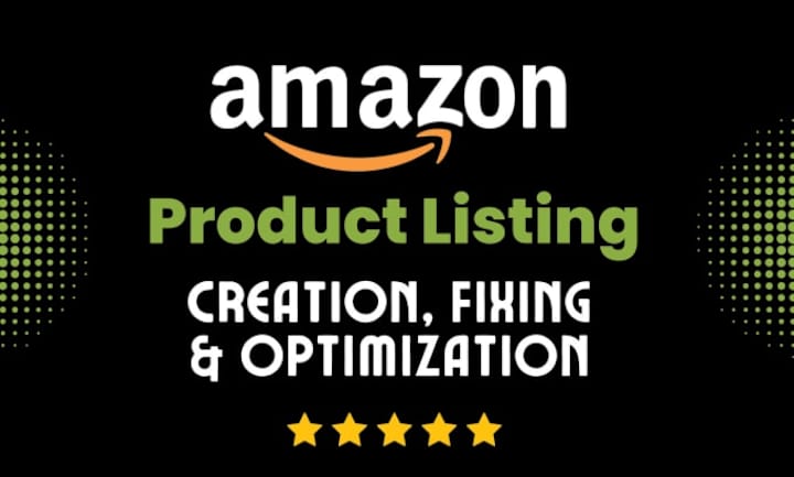 Cover image for I will create amazon product listing and variation or fix amazo…