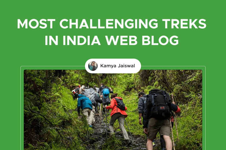 Cover image for Most Challenging Treks in India Web Blog