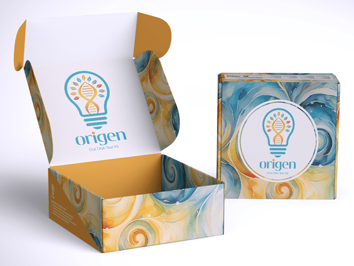 Cover image for Origen DNA Test Kit | Package & Logo Design | Concept Project