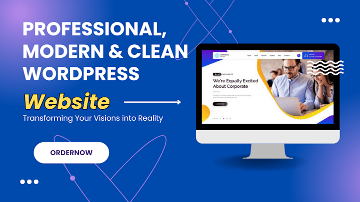 Cover image for I create professional, modern & clean 
 WordPress designs.