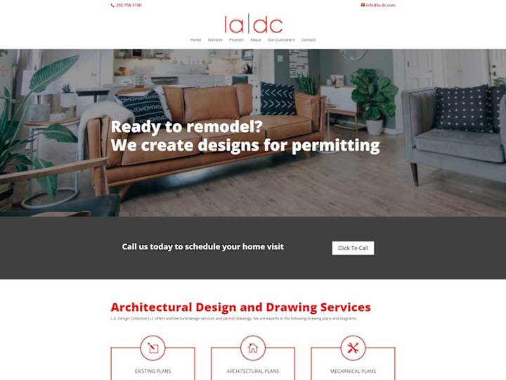 Cover image for LA-DC - Website redesign for an architectural studio