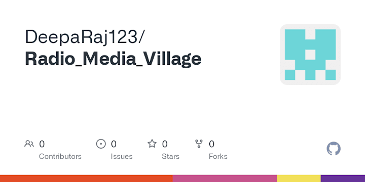 Cover image for GitHub - DeepaRaj123/Radio_Media_Village