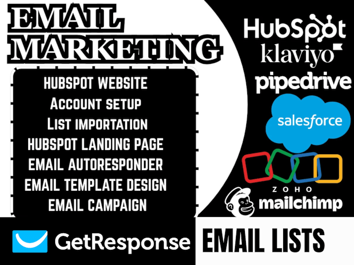Cover image for I will setup hubspot mailchimp zoho pipedrive for shopify store
