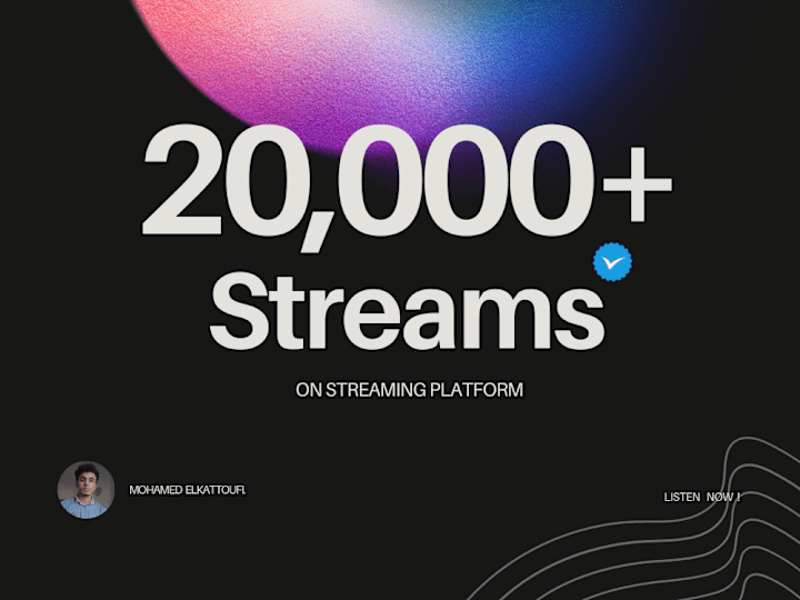 Cover image for Over 20,000 Stream | Verified Artist