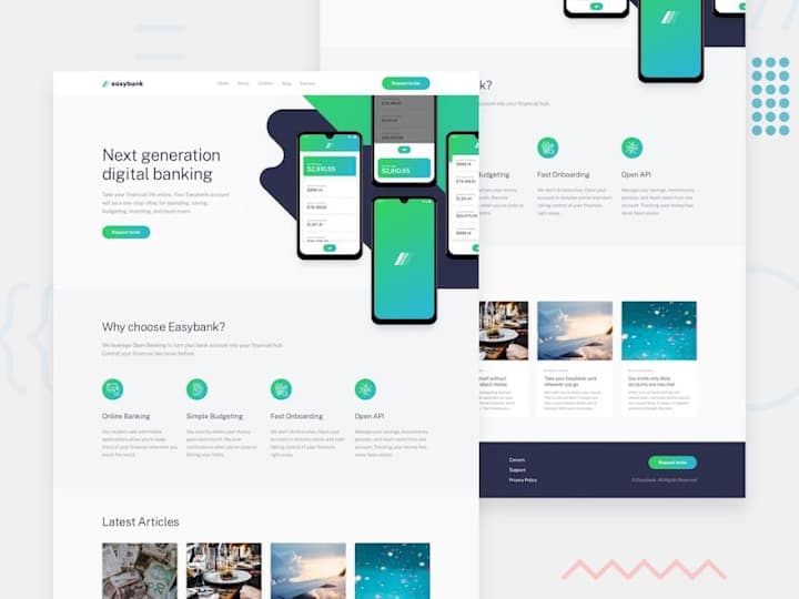 Cover image for Easybank landing page