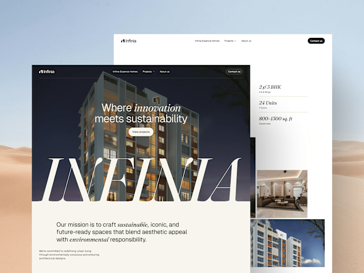 Cover image for Infinia: Website Design & Framer Development